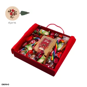پک هدیه آجان همراه با باکس چوبی قرمز 1