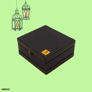 جعبه چرم با قابلیت شخصی سازی پک هدیه عید فطر مدل قرآن رنگی